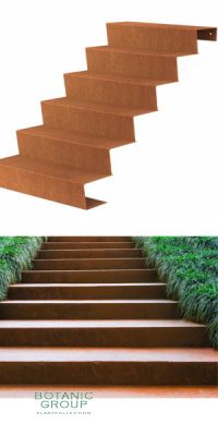 Treppe, Cortenstahl, Gartentreppen Designline