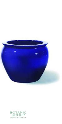 Exklusives Keramik Pflanzgefäß - dark blue