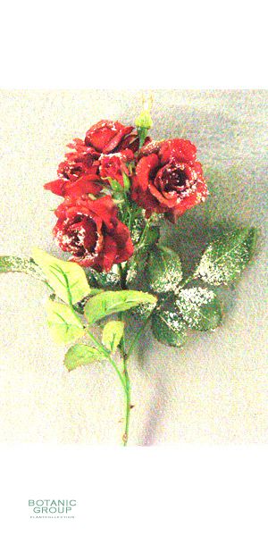 Christmas decorations - art flower, Rose Twiggy short pick