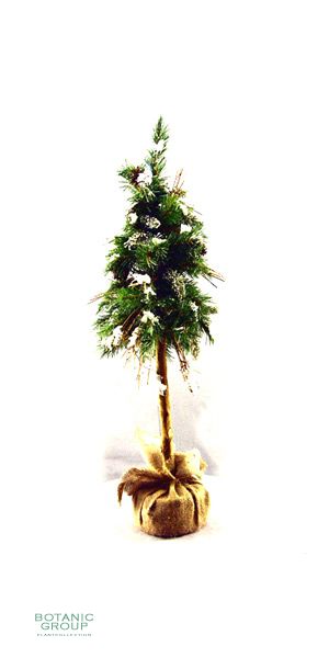Plastic Salt Lake City christmas tree with snow
