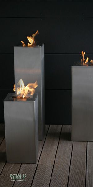 Stainless Steel pillar of fire - FireStar