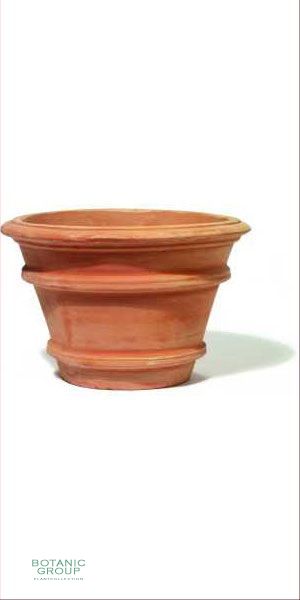 Terracotta Pflanzgefäß - Vaso treppio bordo
