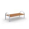 Park bench, bench SLC28, steel with wood