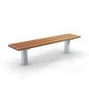 Park bench, bench SLC29, steel with wood