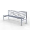 Park bench, bench StainSteel 02, stainless steel