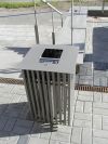 Waste containers, stainless steel SLC15