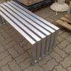Park Bench SLC41, backless, steel or stainless steel