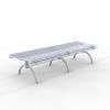 Park Bench SLC50, backless, steel or stainless steel