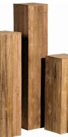 Säule Teak- Holz, Dekosäule aus Teakholzpaneelen