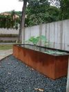 Water table, design well Cortensteel rectangle