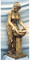 Frauen-Statue Despina - mit Pflanzenschale